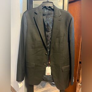 Robert Graham Black Blazer with Patterned Lining